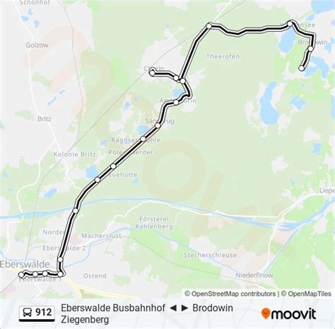 fahrplan der linie 912